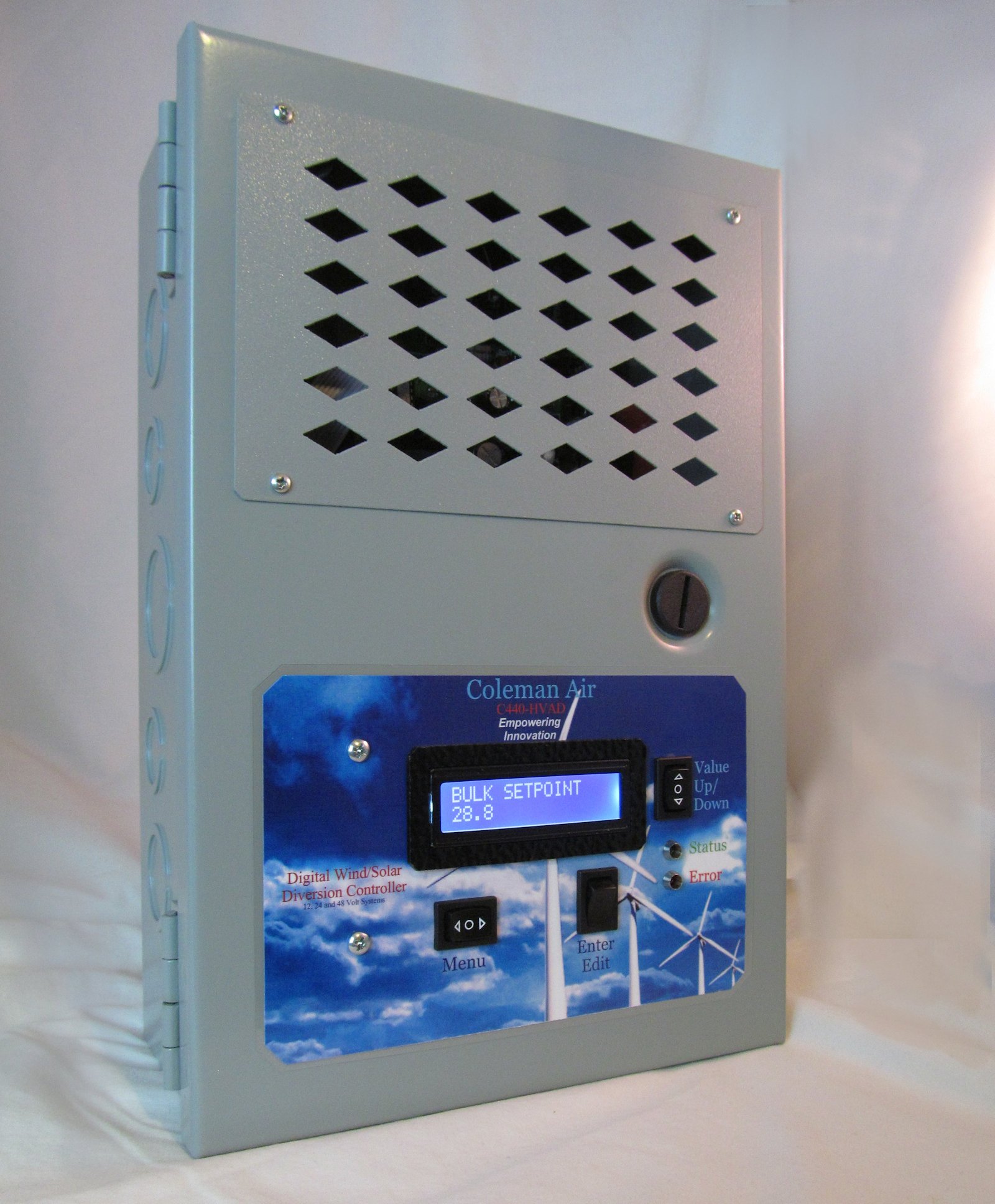 Coleman Air 440a 12 24 48v Wind Solar Diversioncharge Controller With