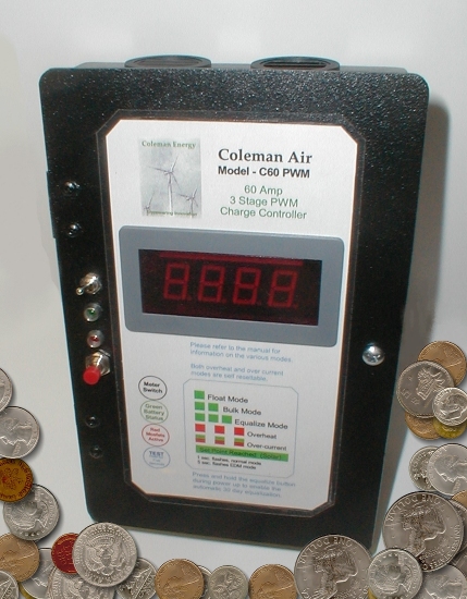 Coleman Air 440a 12 24 48v Wind Solar Diversioncharge Controller With