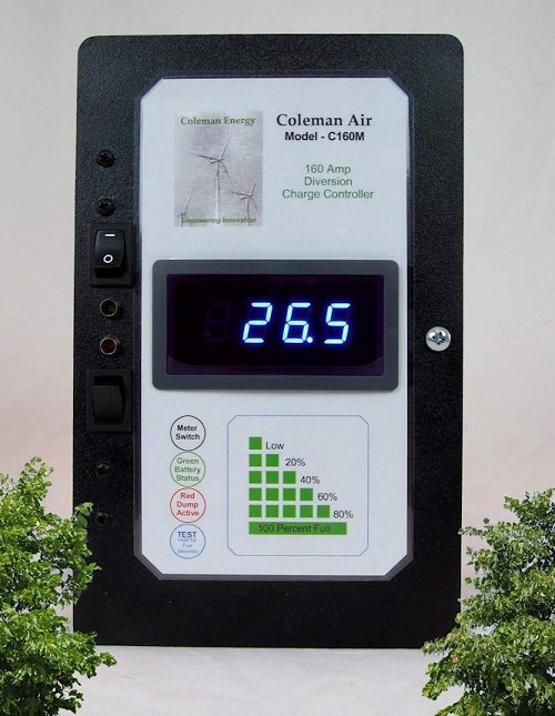  160A Amp Wind/Solar Diversion-Charge Load Controller With Meter C160M